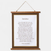 インビクトス感動的の詩 吊り下げ型タペストリー (正面)