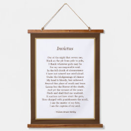 インビクトス感動的の詩 吊り下げ型タペストリー