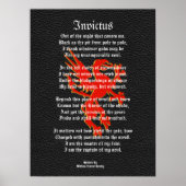 インビクトス感動的、グリフォンで黒い詩 ポスター (正面)