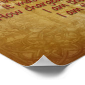 インビクトス、パーチメントの詩の背景 ポスター (角)