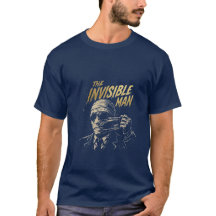 インビジブルマン ゴールドホイル ホラーTシャツ