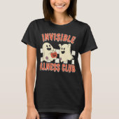 インビジブル病気クラブ |ハロウィーン障害 Tシャツ (正面)