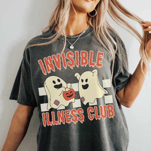 インビジブル病気クラブ |ハロウィーン障害 Tシャツ