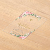 インビタシオンエレガンテパラバウティスモ アクリル招待状 (レイダウン)