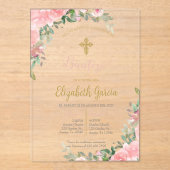 インビタシオンエレガンテパラバウティスモ アクリル招待状 (正面)