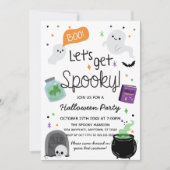 インビタシオンカワイイハローウィンパーティ招待状 招待状 (正面)