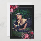 インビタシオンキンセアニラフローラゴティカロサダ，ロハ 招待状 (裏面)