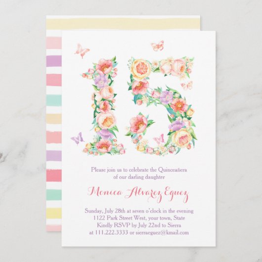 インビタシオンズキンセアニラコンマリポサス 招待状 (正面/裏面)