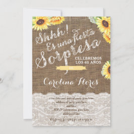 インビタシオンズパラフィエスタソルプレサコンジラソル 招待状