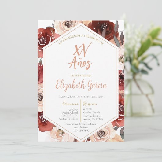 インビタシオンデキセアニラフローラローザエンエスパニョル 招待状 (スタンド正面)