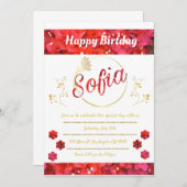 インビタシオンデクンプレニャーノ 招待状 (正面/裏面)