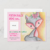 インビタシオンデクンプレニョス – DULCE ROXI CON FOTO ポストカード (正面/裏面)