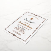 インビタシオンデバウティスムパラニーニャ 箔招待状 (回転した状態)