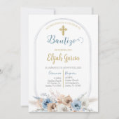 インビタシオンデバウティスモフローラアズールエンエスパニョルインビ 招待状 (正面)