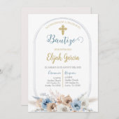 インビタシオンデバウティスモフローラアズールエンエスパニョルインビ 招待状 (正面/裏面)