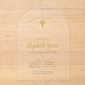 インビタシオンデバウティスモフローラローザエンエスパニョル アクリル招待状 (正面)