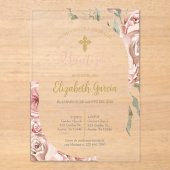 インビタシオンデバウティスモフローラローザエンエスパニョル アクリル招待状 (正面)