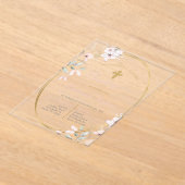 インビタシオンデバウティスモフローラローザエンエスパニョル アクリル招待状 (レイダウン)