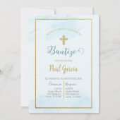 インビタシオンデバウティスモ色アズールエンエスパニョル 招待状 (正面)