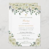 インビタシオンデバウティゾコンフローレスバプテスマ 招待状 (正面/裏面)