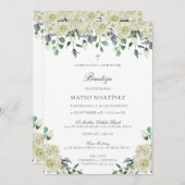 インビタシオンデバウティゾコンフローレスバプテスマ 招待状 (正面/裏面)