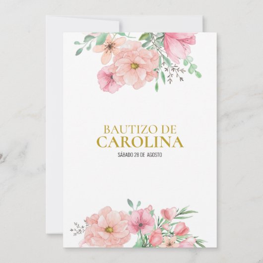 インビタシオンデバウティゾフローレス・ロサス 招待状 (裏面)