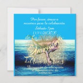 インビタシオンデフィエスタデクンプレニャノスデラシレナ マグネット招待状 (正面)