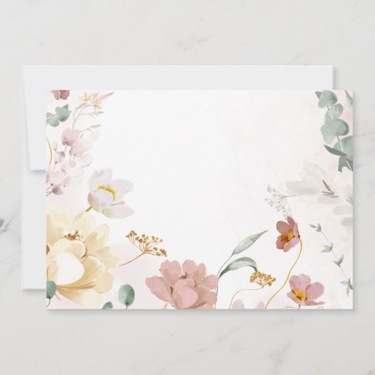 インビタシオンデフロレスシルヴェストレスパラボティゾフォト 招待状 (裏面)