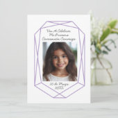 インビタシオンデプリメラコムニオンコンフォト 招待状 (スタンド正面)