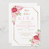 インビタシオンデベビーシャワーカラーローザ 招待状 (正面/裏面)