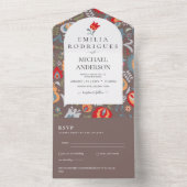 インビタシオンデボダエスパニョルイングレスプヴォFOLKART オールインワン招待状 (内側)