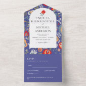 インビタシオンデボダエスパニョルイングレスプヴォFOLKART オールインワン招待状 (内側)