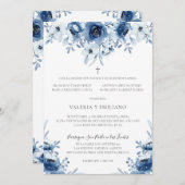 インビタシオンデボダカトリカアズールマリノ結婚ズ 招待状 (正面/裏面)