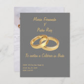 インビタシオンデボダシンプルスコンアニロ 案内状 (正面/裏面)