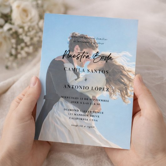 インビタシオンデボダフォートデコロリダカリグラフィア 招待状