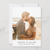 インビタシオンデボダモデナイーミニマリスタ5フォトス 招待状 (正面)