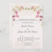 インビタシオンデボダ 招待状 (正面/裏面)