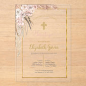 インビタシオンデボホパラボティスモ アクリル招待状 (正面)