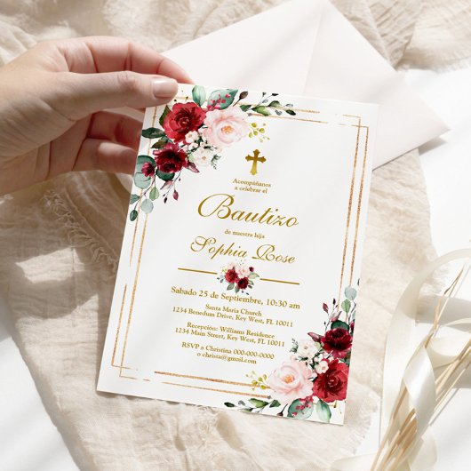 インビタシオンデロサスロハスパラバウティゾ招待状 招待状