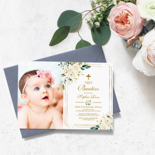 インビタシオンデロザスブランカスパラバウティゾ 招待状