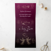 インビタシオントリプティカパラボダペルソナリザダ 三つ折り招待状 (内部)