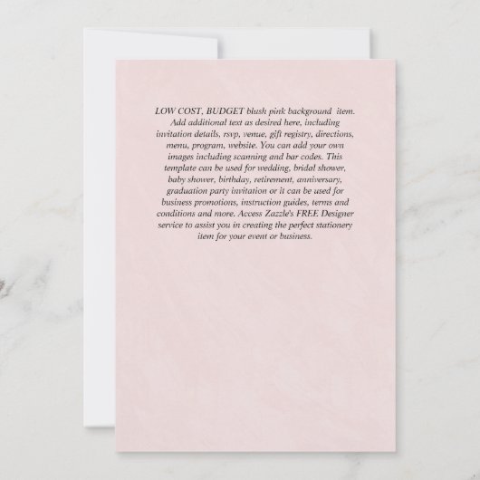 インビタシオンドゥバウティスモエスパーニョールカトロリコモデノ 招待状 (裏面)