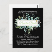 インビタシオンドボダバラタスHOJAS Modernas ポストカード (正面/裏面)