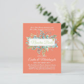 インビタシオンドボダバラタスHOJAS Modernas ポストカード (スタンド正面)