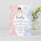 インビタシオンバウティゾエンジェルガールかわいい花バプテスマ 招待状 (スタンド正面)