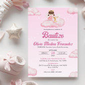 インビタシオンバウティゾガールエンジェルカトリック洗礼 招待状