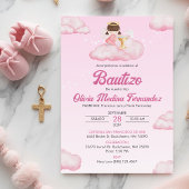 インビタシオンバウティゾガールエンジェルカトリック洗礼 招待状