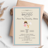 インビタシオンバウティゾガールエンジェル宗教的バプテスマ 招待状