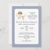 インビタシオンバウティゾキュートBOYエンジェルバプティスカトリック 招待状 (正面)