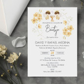 インビタシオンバウティゾニーニョスバプティスキュートツインズエンジェル 招待状